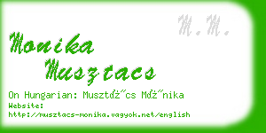 monika musztacs business card